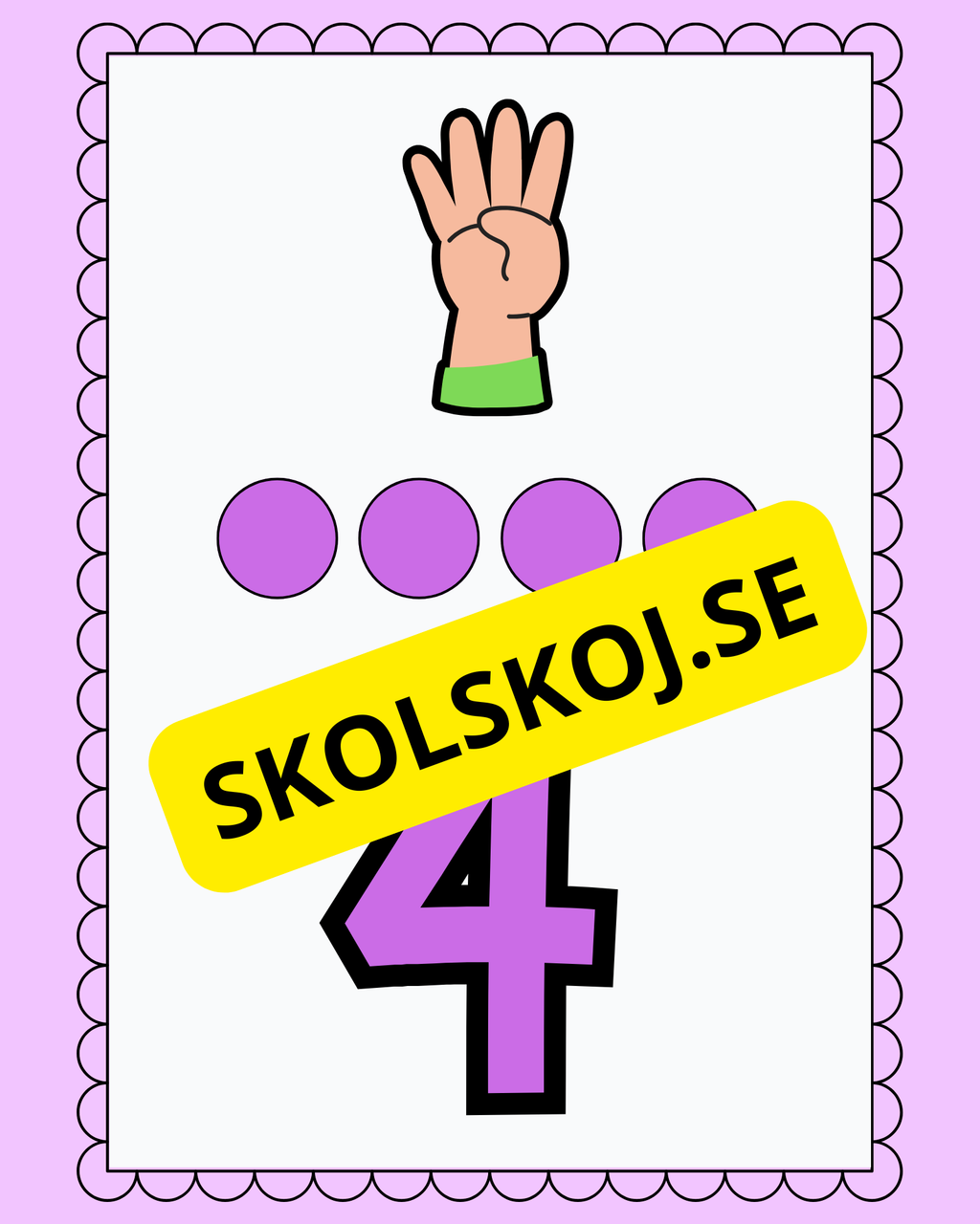 Väggsiffror 1 - 10 ny