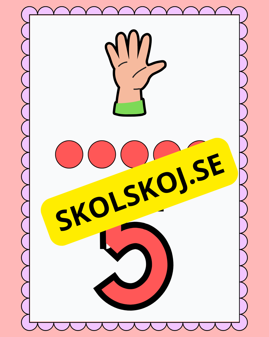 Väggsiffror 1 - 10 ny