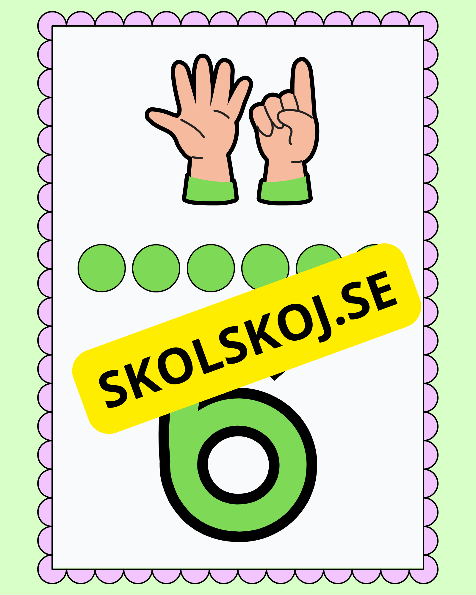 Väggsiffror 1 - 10 ny