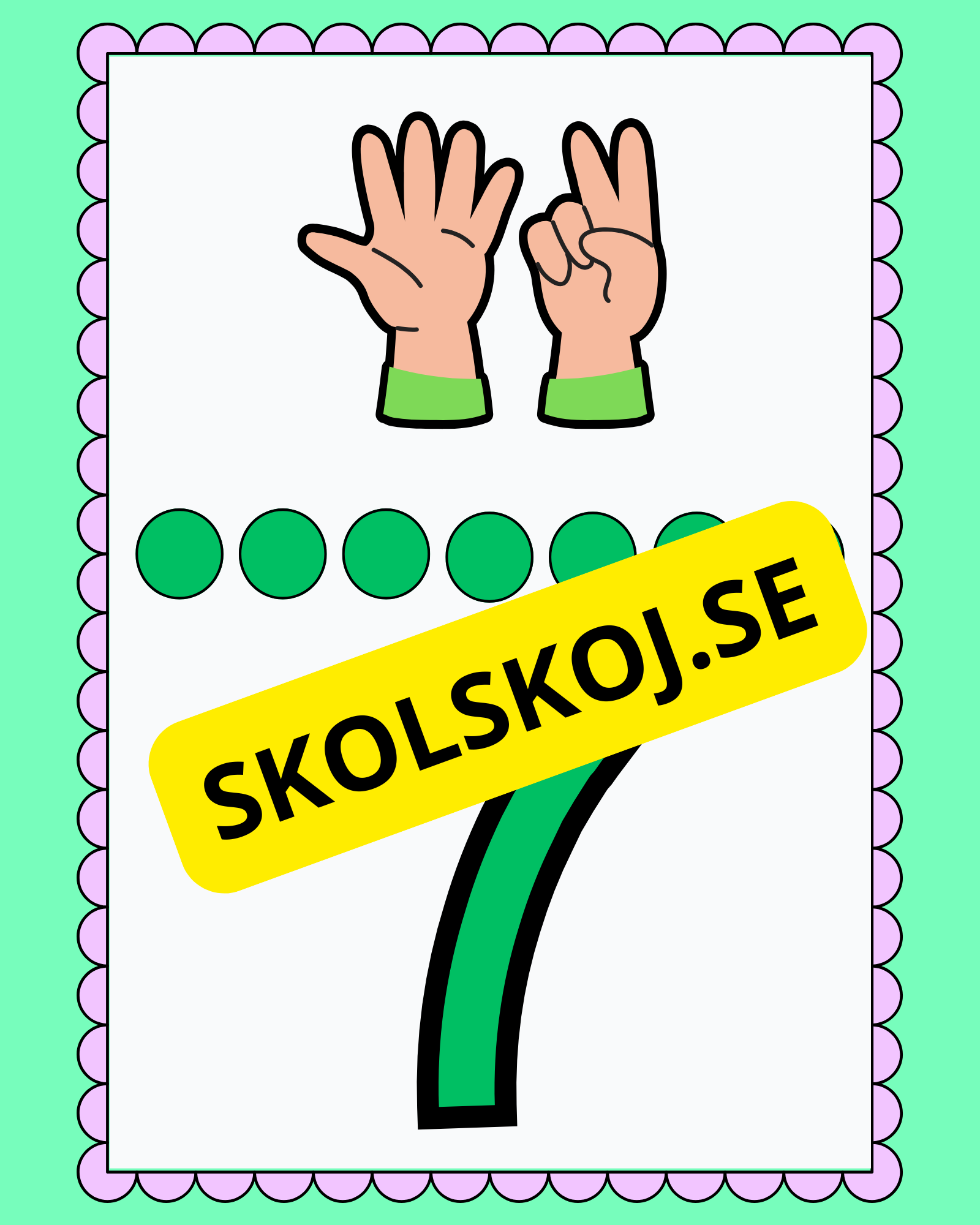 Väggsiffror 1 - 10 ny
