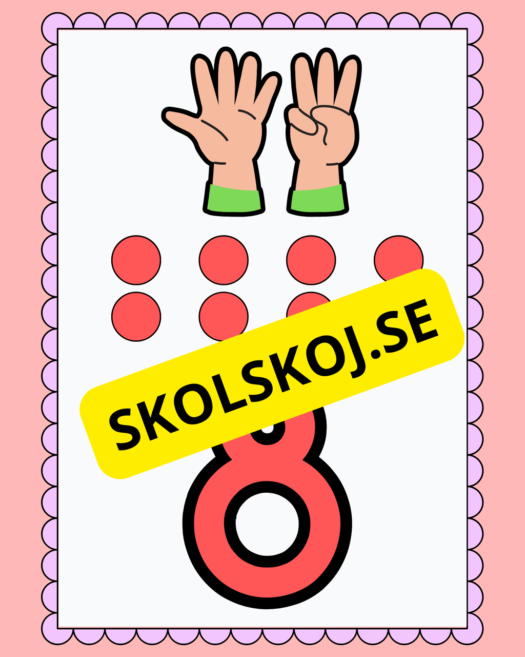 Väggsiffror 1 - 10 ny