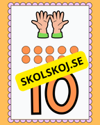 Väggsiffror 1 - 10 ny