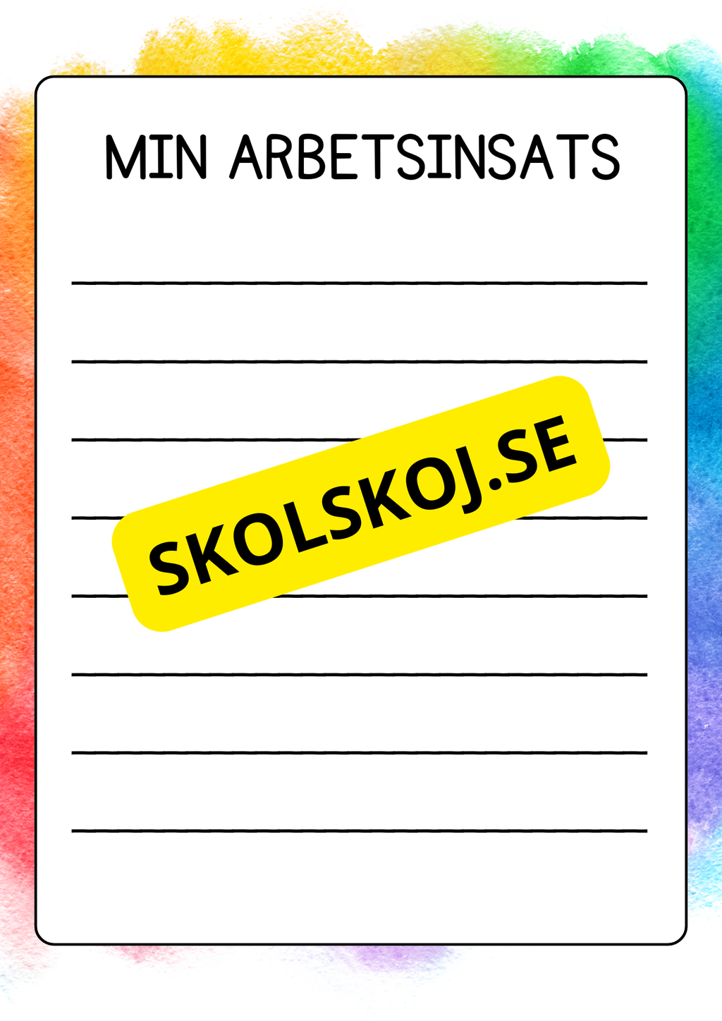 Välkommen till mitt utvecklingssamtal  - Mall