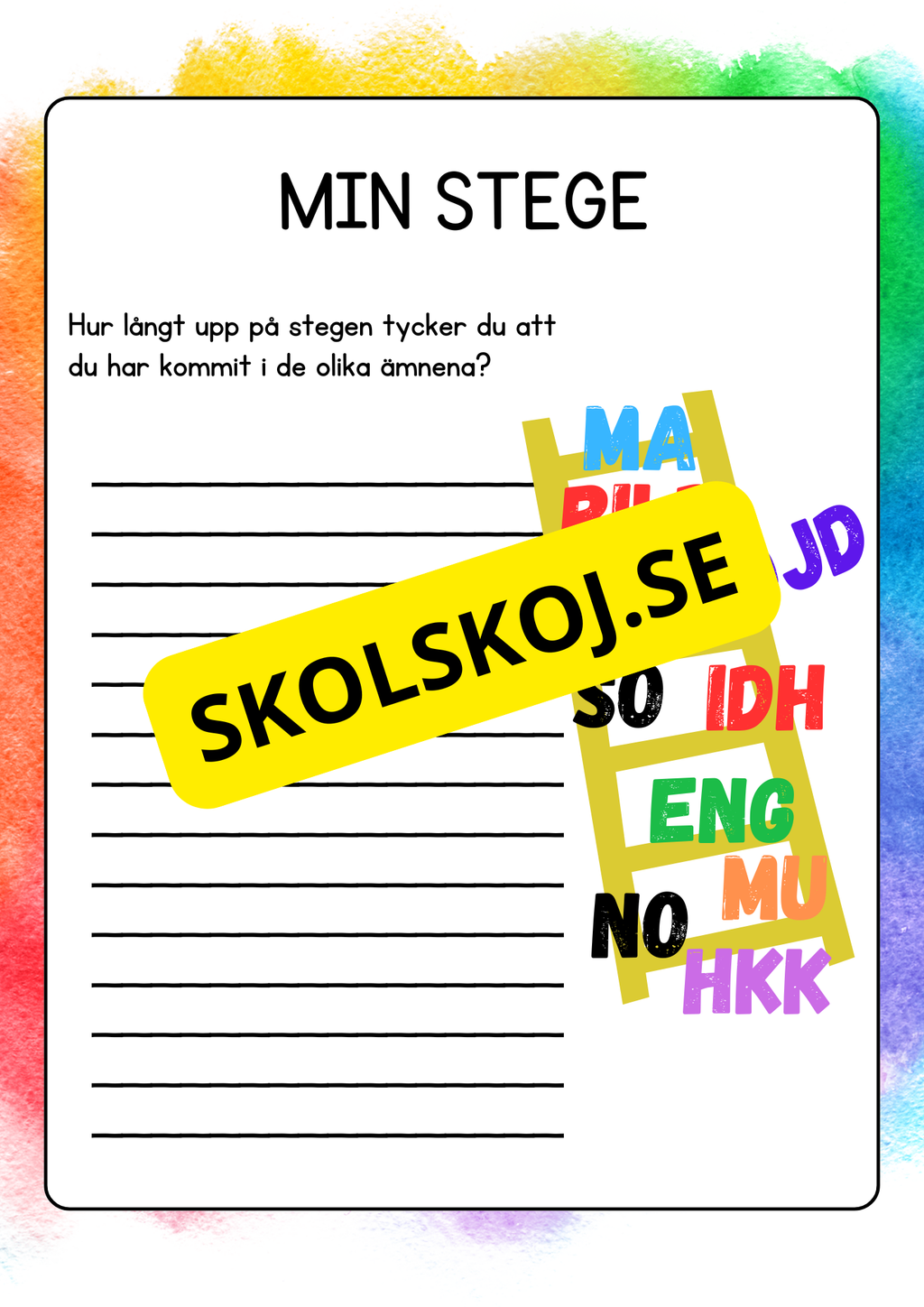 Välkommen till mitt utvecklingssamtal  - Mall