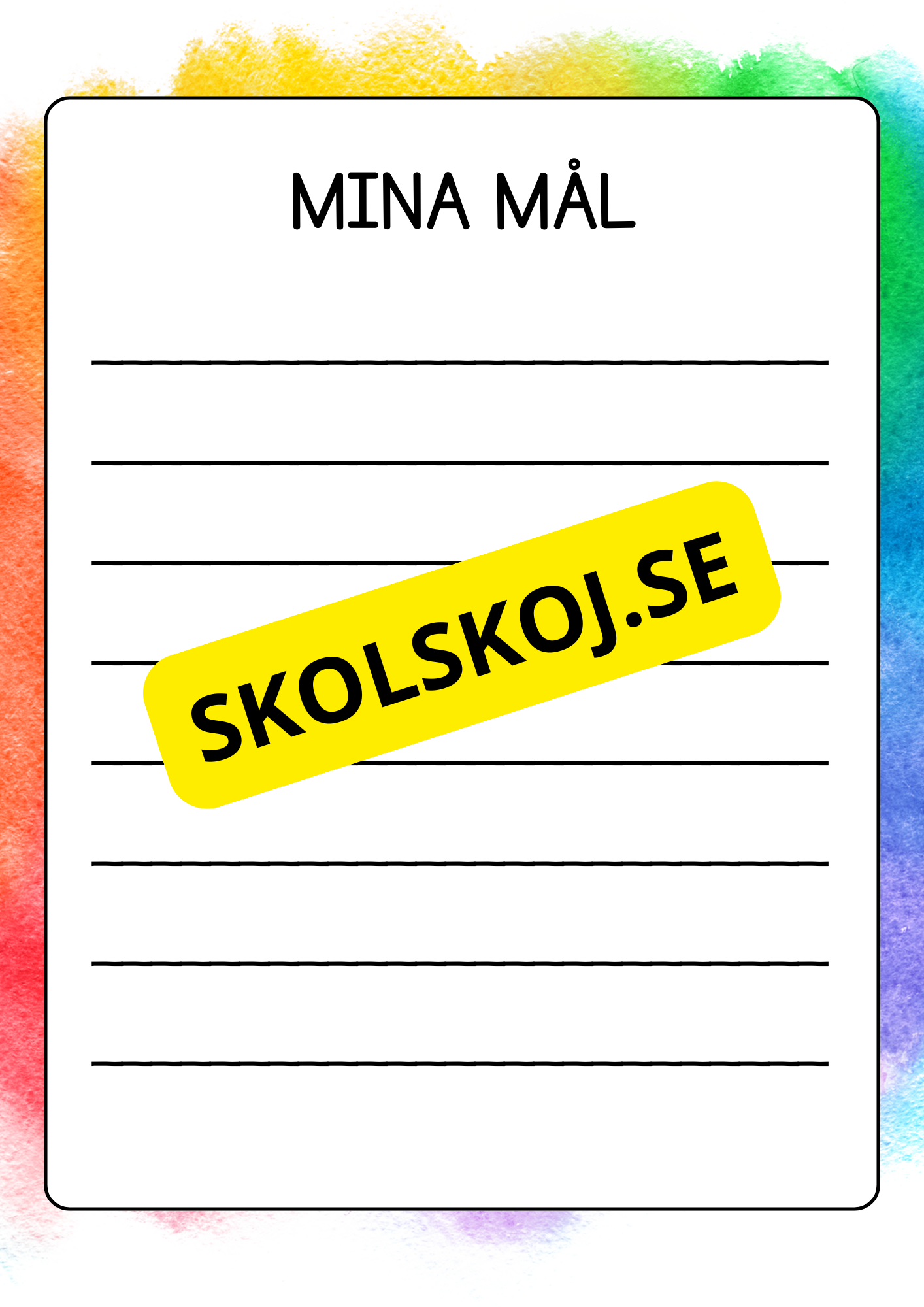 Välkommen till mitt utvecklingssamtal  - Mall