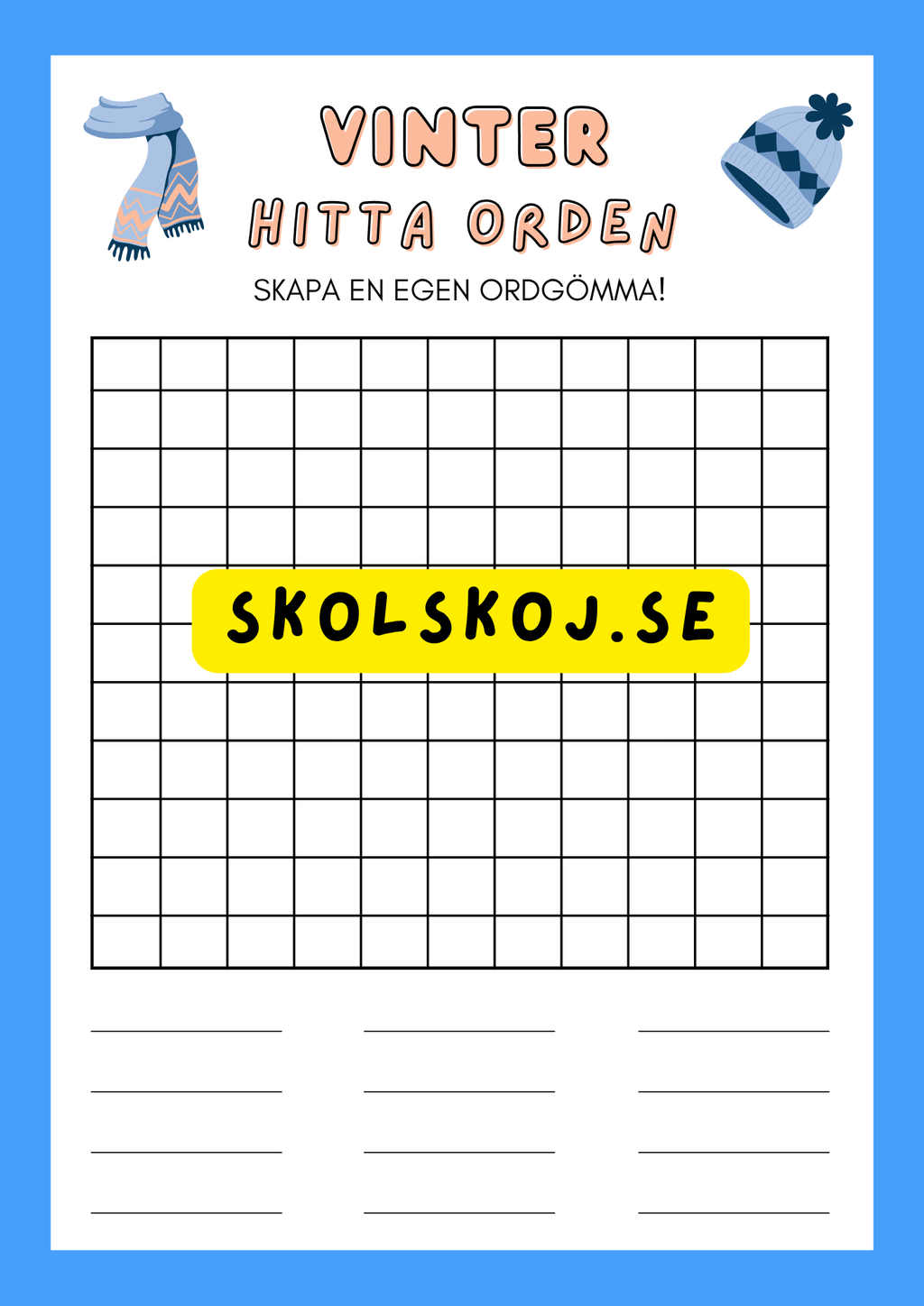 Välkommen vinter - Årskurs 1 - 3