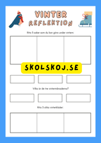 Välkommen vinter - Årskurs 1 - 3