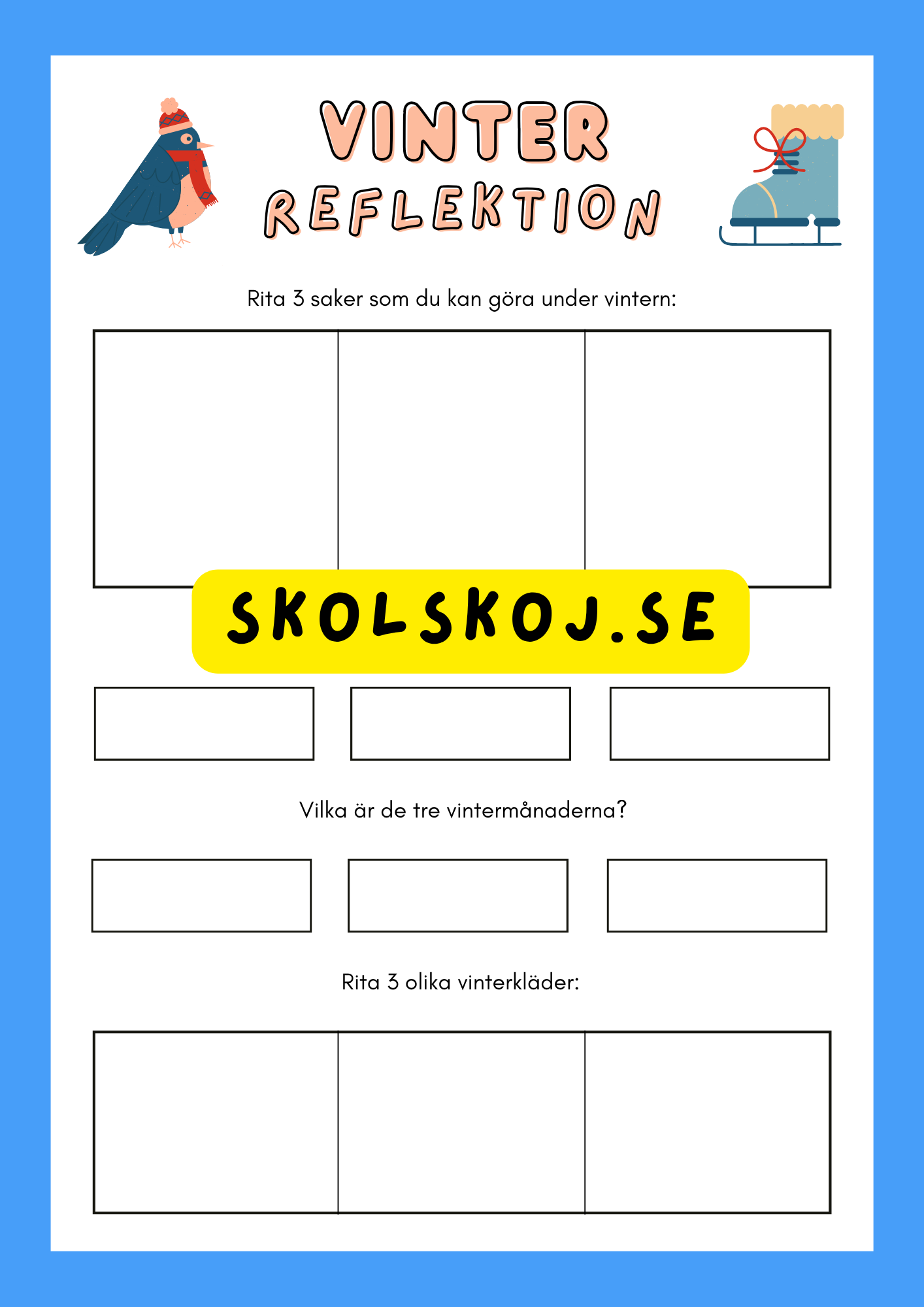 Välkommen vinter - Årskurs 1 - 3