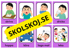 Vanliga verb – Bildkort