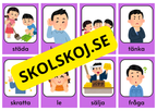 Vanliga verb – Bildkort