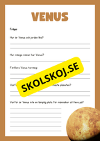 Våra 8 planeter - Läsförståelse - Häfte