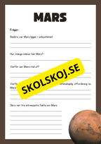 Våra 8 planeter - Läsförståelse - Häfte