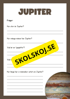 Våra 8 planeter - Läsförståelse - Häfte