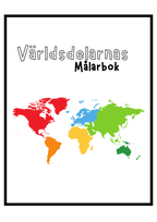 Världsdelarnas målarbok