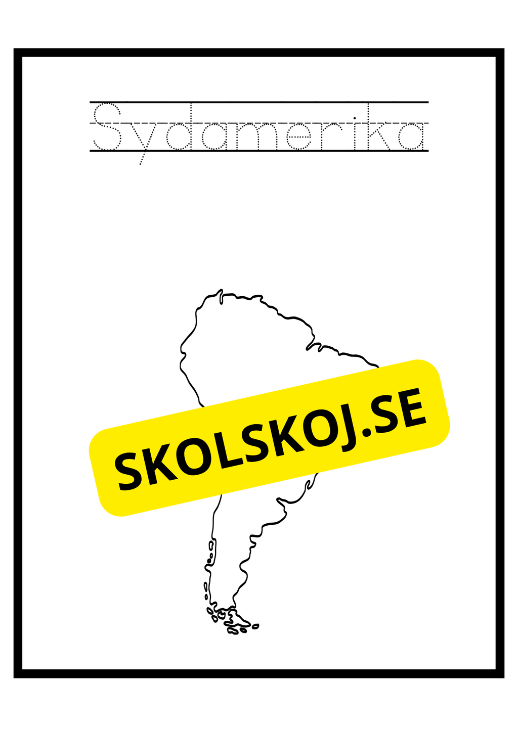 Världsdelarnas målarbok