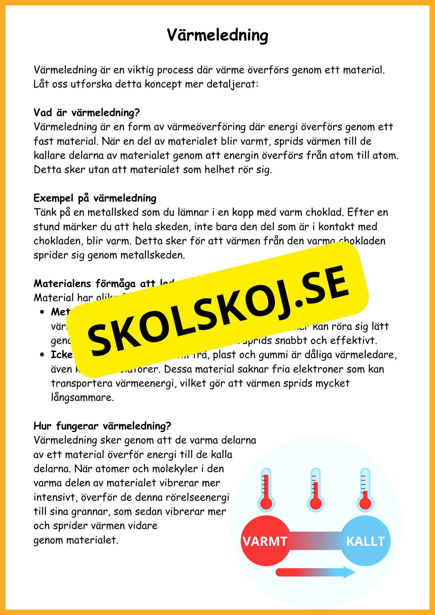 Värme - Häfte - Årskurs 4 - 6