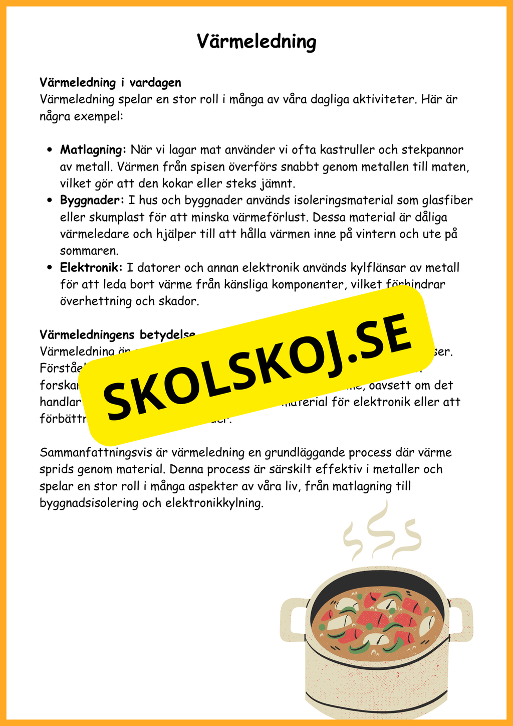 Värme - Häfte - Årskurs 4 - 6