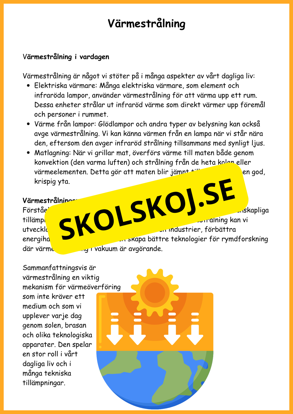 Värme - Häfte - Årskurs 4 - 6