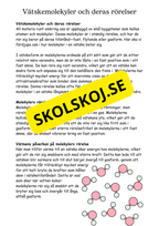 Vattenmolekyler och deras förändringar - Naturorienterande ämnen NO