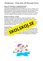 Vattenmolekyler och deras förändringar - Naturorienterande ämnen NO