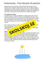 Vattenmolekyler och deras förändringar - Naturorienterande ämnen NO