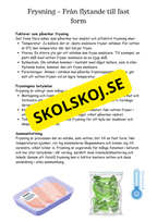 Vattenmolekyler och deras förändringar - Naturorienterande ämnen NO