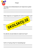 Vattenmolekyler och deras förändringar - Naturorienterande ämnen NO