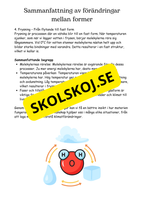 Vattenmolekyler och deras förändringar - Naturorienterande ämnen NO
