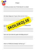 Vattenmolekyler och deras förändringar - Naturorienterande ämnen NO