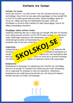 Vattnets egenskaper och kretslopp