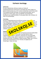 Vattnets egenskaper och kretslopp