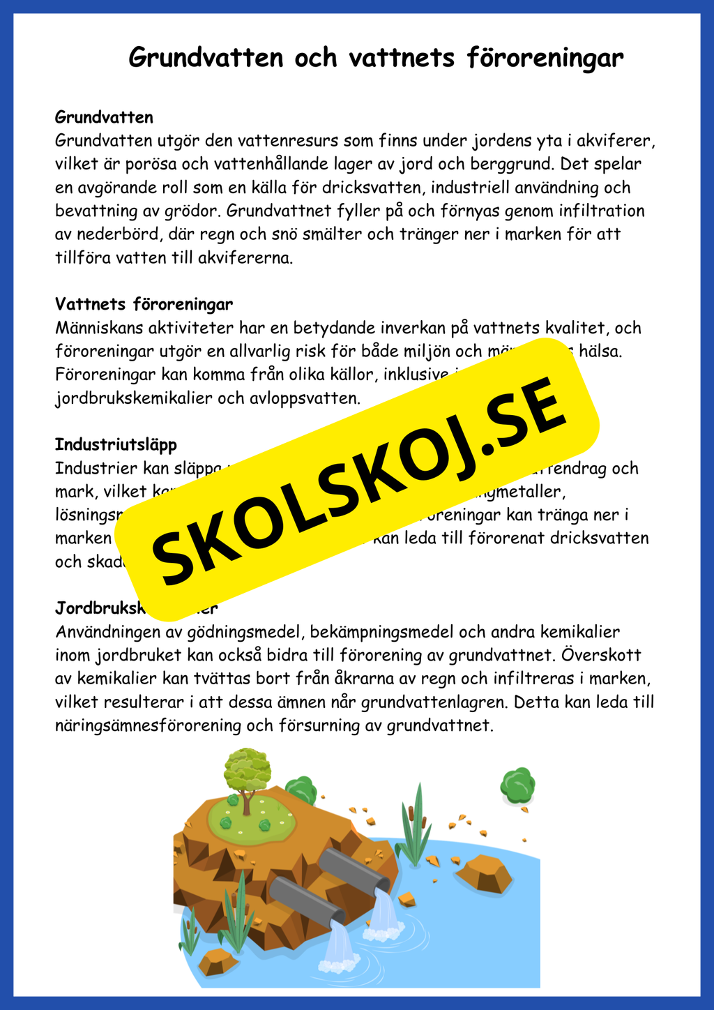 Vattnets egenskaper och kretslopp