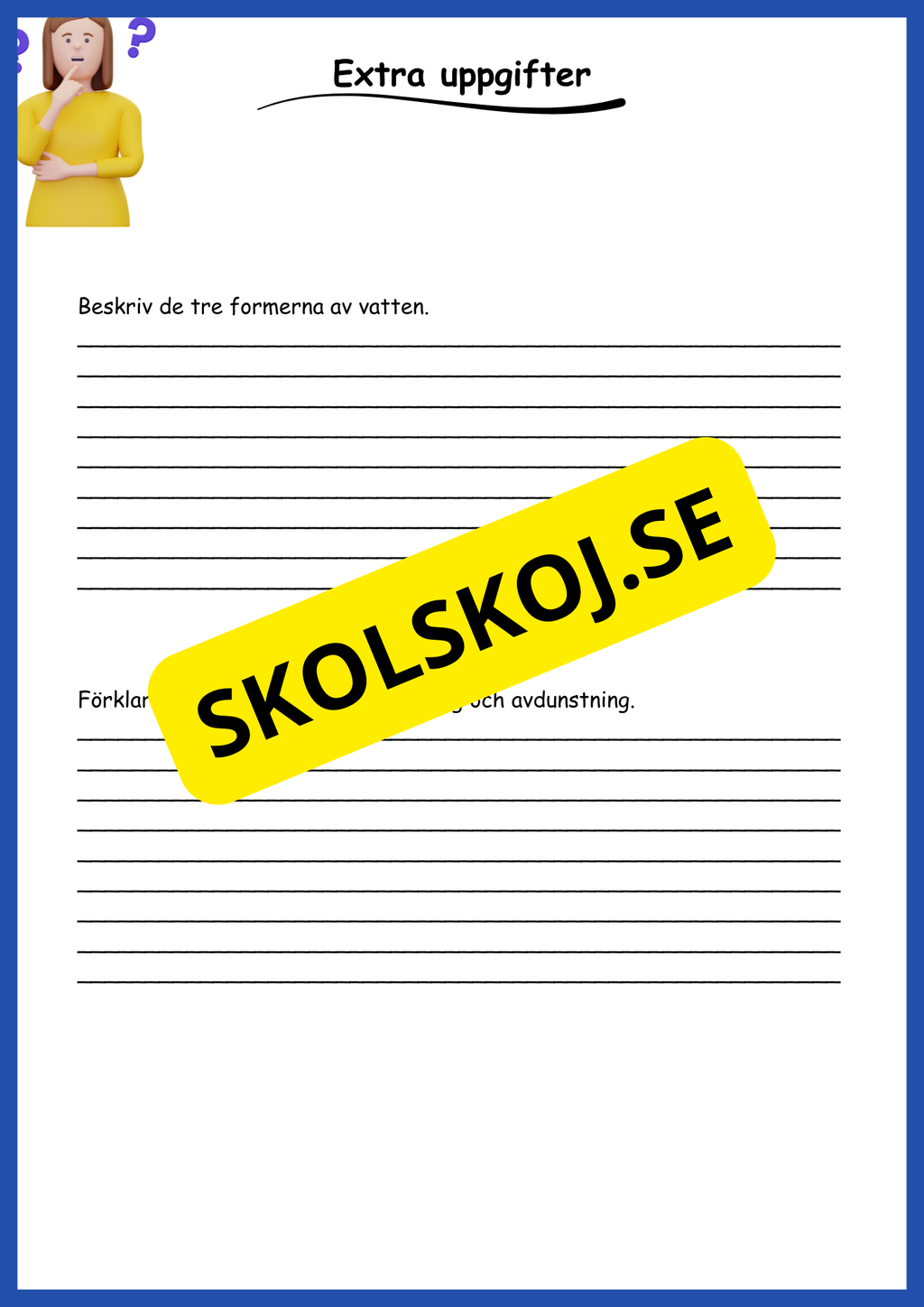 Vattnets egenskaper och kretslopp