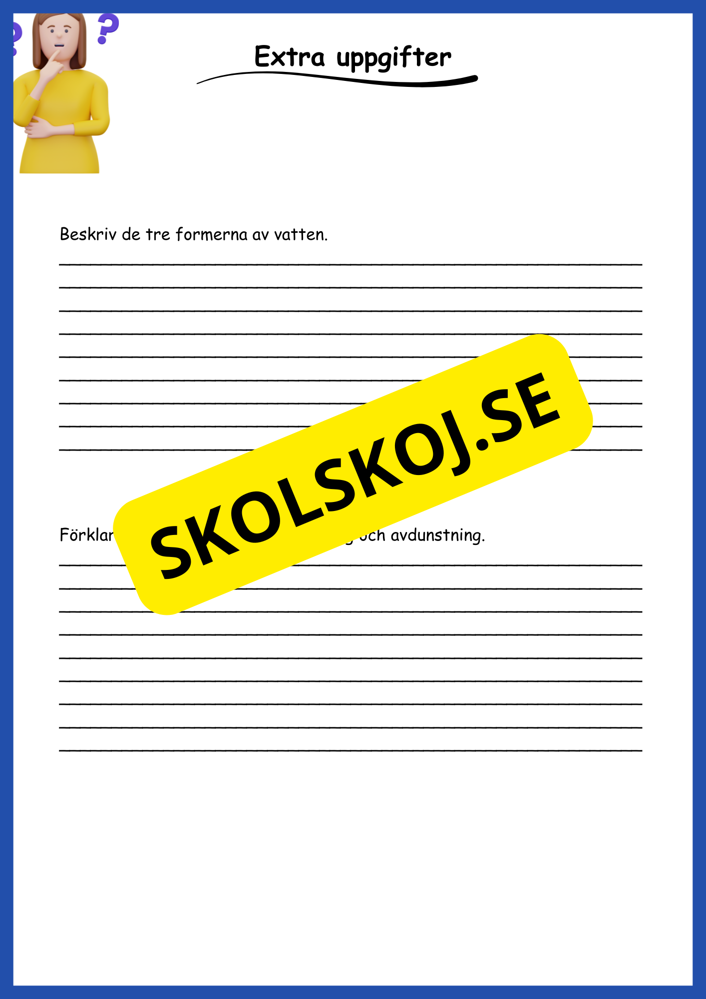 Vattnets egenskaper och kretslopp