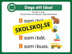 Veckans bokstav - Bokstaven B
