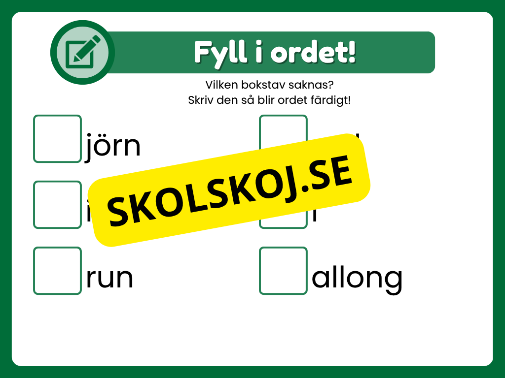 Veckans bokstav - Bokstaven B