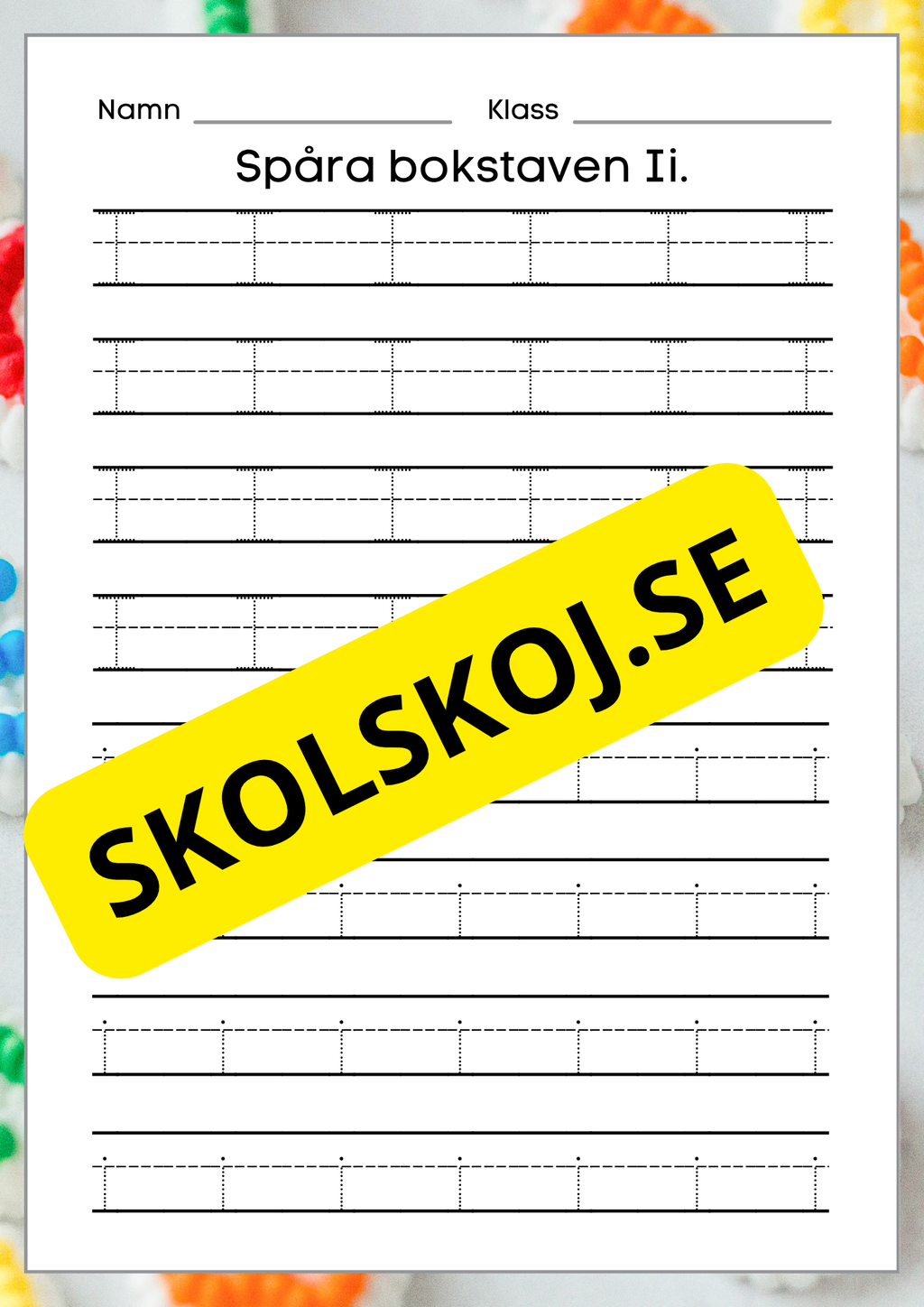 Veckans bokstav - Bokstaven Ii