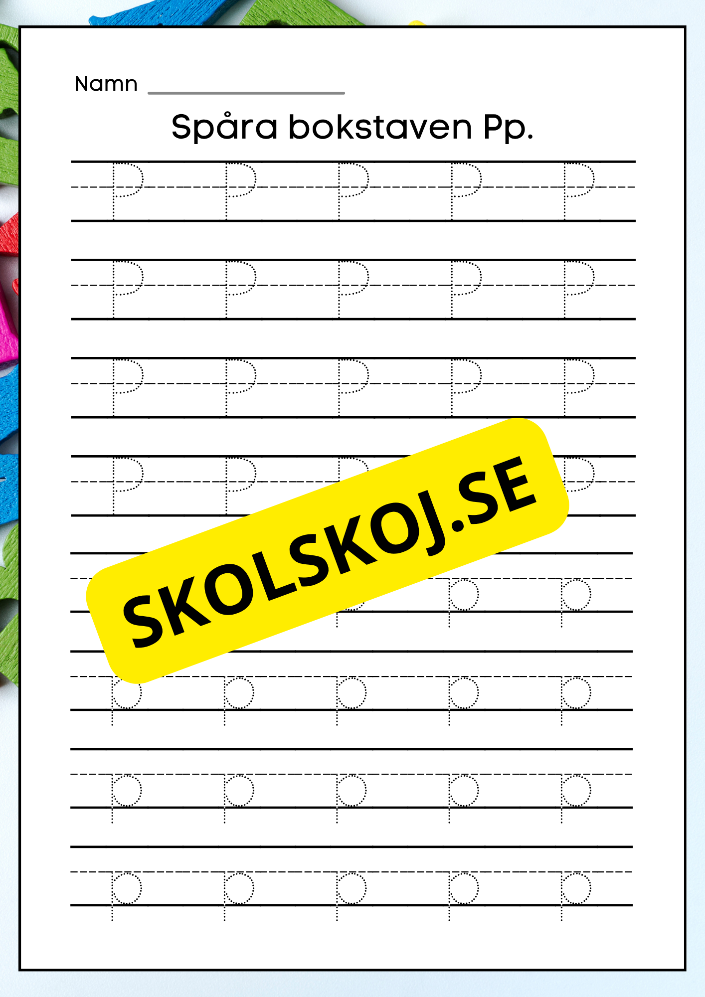 Veckans bokstav - Bokstaven Pp