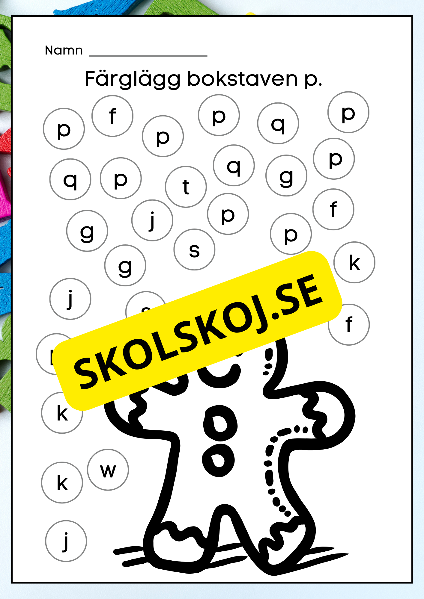 Veckans bokstav - Bokstaven Pp
