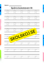 Veckans bokstav - Bokstaven Rr