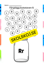 Veckans bokstav - Bokstaven Rr
