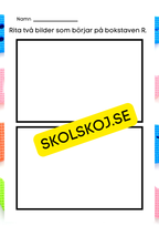 Veckans bokstav - Bokstaven Rr