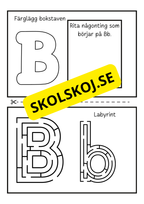 Veckans bokstav - Förskola - Årskurs 1 (87 sidor)