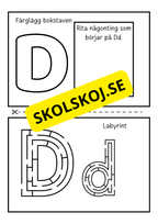 Veckans bokstav - Förskola - Årskurs 1 (87 sidor)