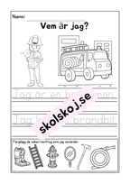 Vem är jag - Tema yrken