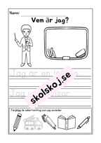 Vem är jag - Tema yrken