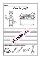 Vem är jag - Tema yrken