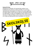Vikingatiden livet, gudarna och städerna - Läsförståelse