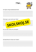 Vikingatiden livet, gudarna och städerna - Läsförståelse