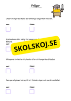 Vikingatiden livet, gudarna och städerna - Läsförståelse